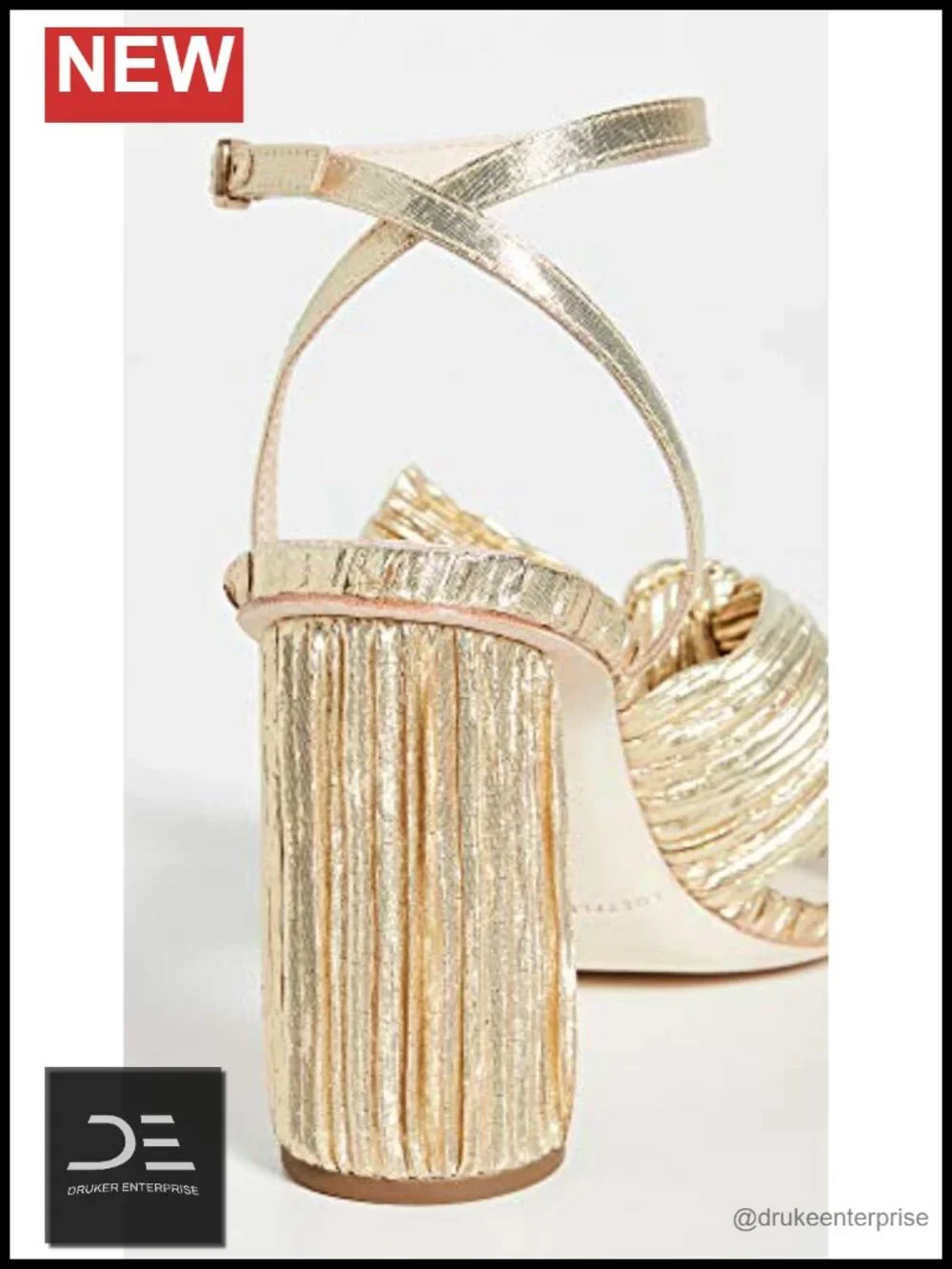Cushioned Leather Heeled Sandals with Ankle Strap - Open Toe Formal Party Shoes